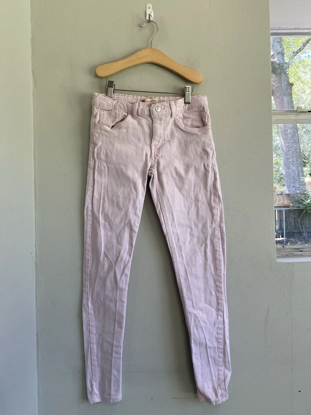 Levis 710 Super Skinny Girls Pink Jeans Size 14 Regular